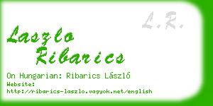 laszlo ribarics business card
